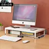 Suporte elevatório para computador de mesa, suporte elevatório para monitor de laptop, organizador de mesa para dormitório, suporte de base para tela de escritório