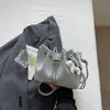 Estilo Novo Primavera e Verão Personalizado Urbano Simples Bolsa de Mão Plissada Bolsa Saco Moda Versátil Doce Elegante Bolsa Transversal com Corrente