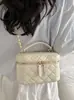 Bolsa Acolchoada com Corrente Nova Tendência 2025 para Mulheres, Bolsa Transversal Elegante de Couro PU de Alta Qualidade, Bolsa de Ombro Versátil e Fashion