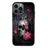 Adequado para Capa de Celular iPhone 17 Pro, Nova Capa de Celular Masculina Halloween Artística Retrô Caveira