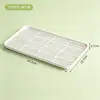 BNBSBandeja de Drenaje de Doble Capa para el Hogar de Plástico Rectangular Bandeja para Té Bandeja para Frutas Bandeja para Tazas de Agua Tazas de Té Bandeja de Drenaje