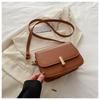 Bolso pequeño y elegante para mujer, estilo coreano, bolso cuadrado pequeño que combina con todo, bolso de hombro de primavera 2024, bolso de moda con hebilla simple para mujer.