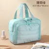 Bolsa de Maquiagem Elegante e Simples para Mulheres Novo Modelo 2025 Portátil Leve Grande Capacidade Bolsa de Armazenamento Compartimentada Bolsa de Higiene Pessoal para Viagem