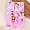 Comercio Exterior Transfronterizo Kuromi Unicornio Diadema Antideslizante Accesorios para el Cabello Lindo Dibujo Animado Set de Llavero de Diadema de Princesa para Niños