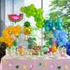 Fiesta de cumpleaños con temática de frutas de verano, decoración para adultos, vaso de papel desechable, plato de papel, pajita, accesorios para fotos