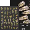 Beleza Completa Transfronteiriça Novos Adesivos de Nail Art Ins Outono Aurora Laser Folha de Bordo Adesivos de Nail Art