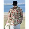 2026 Transfronteiriça 3D Havaiana Unissex Manga Curta Solta Camisas de Praia para Casal Estilo Vintage de Hong Kong Retro Tendência Legal