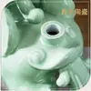 Jingdezhen 4kg Verde Sombra Pixiu Botella de Vino Olla de Vino Casa del Pueblo Vino Suelto Sellado Botella para Remojar Tarro de Vino Adorno de Colección