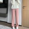 Pantalones de maternidad japoneses, Ropa de abrigo para primavera y otoño, Estilo de primavera, Ropa nueva de primavera para el embarazo temprano, Pantalones rectos de pierna ancha de cintura baja, Ropa de primavera