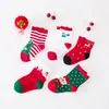 Nuevos calcetines de algodón para otoño e invierno calcetines para niños calcetines de Navidad para bebé calcetines grandes para niños calcetines de regalo de Navidad para niños fabricantes al por mayor
