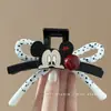 ¡Lindo Mickey! ¡Pin de Clip de Lazo de Puntos de Dibujos Animados! Pinza de Tiburón de Doble Cara de Gama Alta AB para el Cabello en la Parte Posterior de la Cabeza