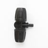 Conector en T Plana de Bloqueo Capilar 8/12, Diámetro Exterior 6mm, Boquilla Atomizadora de Salida Única Accesorios para Conectores de Jardinería