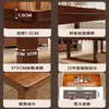 Mesa y Sillas de Comedor de Madera Maciza para Uso Doméstico en Dormitorio, Estudio, Comedor, Oficina, Mesa de Té, Estación de Té, Mesa y Sillas de Comedor Multifuncionales Todo en Uno