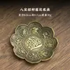 Quemador de Incienso Creativo de Sándalo Inserto de Incienso Japonés con Pan de Oro Quemador de Incienso Horizontal Quemador de Incienso de Aleación Inserto de Incienso Portainciensos Zen Portainciensos