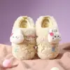 Pantuflas de invierno 2026 para hombres y mujeres, lindas de dibujos animados, de felpa para interior, para el hogar, pantuflas de algodón para niños