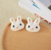 Lindo Broche de Conejo Zanahoria de Peluche Conejo MengMeng Conejo Conejo Conejo Blanco Accesorios Bolsa Sombrero Ropa Accesorios