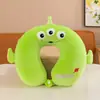 Almohada en Forma de U de Espuma Viscoelástica, Almohada de Viaje para el Cuello, Almohada para Dormir en Avión, Almohada para el Cuello, Almohada de Soporte Cervical para la Columna Vertebral, Almohada Portátil en Forma de U