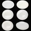 Vajilla de imitación de porcelana de melamina espesada blanca A5, plato redondo de hueso, plato plano de plástico, plato de comida rápida, plato de buffet comercial