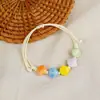 Pulseira de Corda Trançada Cerâmica de Natal Jingdezhen Animal de Desenho Animado Corda de Mão Joias Atacado para Atrações Turísticas Nicho Luxo Leve