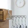 Percha plegable portátil para ropa, para viajes, hoteles, viajes de negocios, percha esencial, percha multifuncional de cinco agujeros