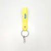 Novo chaveiro corda de borracha macia bolsa pingente acessórios corda de couro fofo chaveiro de pvc corda de borracha macia atacado