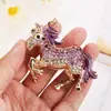 Pingente Cartoon Transfronteiriço Europeu e Americano com Strass, Chaveiro Criativo de Cavalo Atacado, Pingentes de Cavalo Fofos dos Doze Signos do Zodíaco em Metal