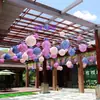 Showroom com Decoração de Átrio Folha de Joia Janela Loja de Joias Shopping Bola de Flores Pendurada Celebração Inauguração Decoração Pendurada Artificial Inauguração