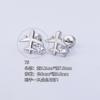 Acero titanio 316L chapado en oro cobre micro-incrustado circonio arete para cartílago de la oreja circonita caliente arete para la oreja Europeo y Americano Comercio exterior transfronterizo perforación arete para cartílago de la oreja