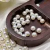 Perlas de Imitación de 5 mm a 12 mm Sin Agujeros Checas Cuentas Accesorios para Joyería DIY Accesorios de Cuentas para Ropa Joyería de Perlas al por Mayor