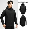 Jaqueta Soft Shell Feminina Primavera Outono Outdoor Respirável à Prova de Vento Capuz para Trekking Vestuário de Montanhismo Masculino Fornecimento Exclusivo Transfronteiriço