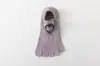 Calcetines de yoga para mujer, estampado de leopardo, diseño de cinco dedos, calcetines profesionales para Pilates, calcetines antideslizantes, calcetines para deportes de interior, con tiras y diseño de punta abierta