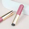 Pincel de Labios Redondo de Silicona Suave Pequeño con Tapa, Pincel de Maquillaje Multifuncional de Mango Corto para Corrector, Pincel de Labios de Silicona para Mezclar Labial