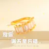 Brinco de Presilha Quadrado Totalmente Cravejado para Mulheres, Ear Cuff Geométrico Criativo em Forma de U de Luxo Leve, Simples e Versátil, Acessório Único de Orelha de Alta Qualidade