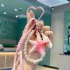 Colgante Llavero Estrella de Mar y Caracola Acrílica Serie Oceánica para Mochilas de Niñas, Cordones de Teléfono, Llaveros, Pequeños Regalos