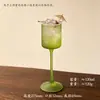 Copa recta de vidrio esmerilado vintage, copa de cóctel, copa de champán de gama alta de nicho, copa de vino de postre, vaso de jugo