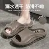Pantuflas antideslizantes y resistentes al olor de suela gruesa de EVA para hombre, con una sensación cómoda, adecuadas para uso en el baño interior, para bañarse y de doble propósito para el hogar y el exterior