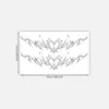 Pegatina de Tatuaje de Cadena de Cintura de Corazón Y2K Hot Girl, Larga Duración y Sin Decoloración, Pegatina de Tatuaje Personalizada de Alta Gama