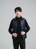 Chaleco Ligero Versátil para Hombre Nuevo de Invierno con Cuello Alto Capa Interior Capa Exterior Chaleco Fino de Gilet Otoño Invierno Chaleco Cálido