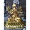 Cobre Fundido, Kaba, Estátua de Buda Giratório de Xizang, Buda Damascado, Ornamentos de Escultura em Cobre, Céu Auspicioso, Mãe, Tara Verde e Branca Buda de Xizang, Escultura em Cobre