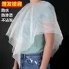 Bata Desechable para Teñir el Cabello, Champú, Cubierta Protectora Impermeable y a Prueba de Humedad, Bufanda para Cortar y Peinar el Cabello de Barbería