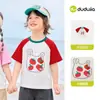 [7A Antibacteriano] Ropa Infantil Dudujia Camiseta de Manga Corta para Niños 2026 Verano Camiseta para Niños Ropa de Verano Tops para Niñas