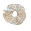 Dulce Diseño Versátil Bufanda Cuadrada de Lunares de Colores Goma para el Pelo de Lunares Alta Elasticidad Goma para el Pelo Accesorio para el Cabello Coreano