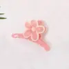 Grampos de Cabelo Coloridos Transfronteiriços, High-End, Doces, Em Forma de Coração, Presilhas Flor de Ovo, Presilhas de Tubarão para a Parte de Trás da Cabeça, Acessórios de Cabelo para Mulheres