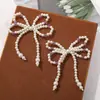 Versión coreana de un sencillo lazo de perlas de cristal, accesorios para el cabello, pendientes y tocados hechos a mano con cuentas, versión coreana, estilo simple.
