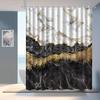 Suministro directo de fábrica impresión digital 3D HD venta caliente transfronteriza viento simple raya mármol poliéster impermeable cortina de ducha