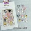 Manicura Lindo Dibujo Animado Gato Kt Sanrio Dibujo Animado Pasador Hecho a Mano Material para Carcasa de Teléfono Móvil Oso de Resina Combinación de Colores Dopamina