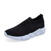 Zapatos de talla grande, transpirables, de tacón plano, informales, de punto, 36-41