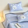 Cubierta de Cama Acolchada con Estampado Digital para Animales Pequeños, Borde Ancho, Cubierta de Verano para Tatami Kang