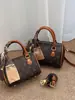Bolsas femininas transfronteiriças 2026 nova moda Bolsa Boston, bolsa travesseiro, bolsa de ombro versátil, bolsa transversal com estampa