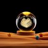 Bolo do Amor 3D Laser Interior Escultura Bola de Cristal Cura Star Luz Noturna para o presente de aniversário da namorada